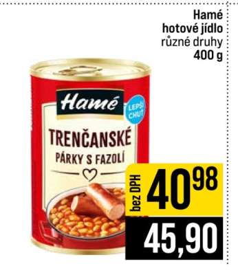 HAMÉ Hotové jídlo