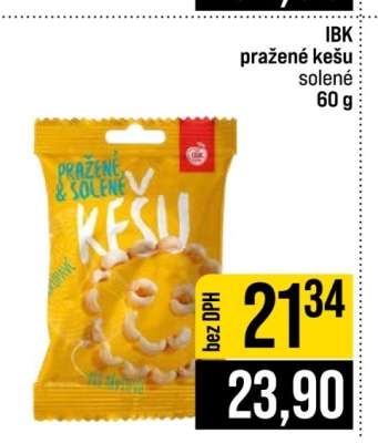 IBK pražené kešu solené