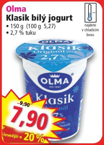 Olma Klasik bílý jogurt