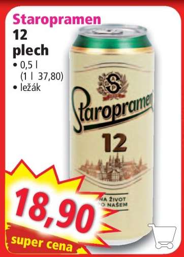 Staropramen 12 plech