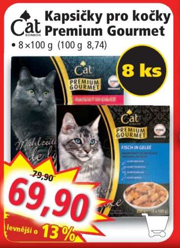 Kapsičky pro kočky Premium Gourmet