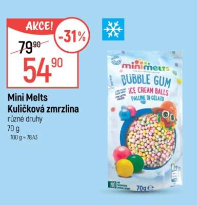 Mini Melts Kuličková zmrzlina