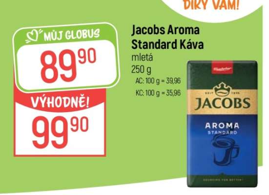 Jacobs Aroma Standard Káva