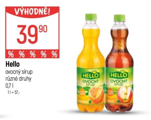Hello Ovocný sirup