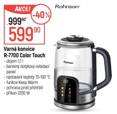 Varná konvice R-7700 Color Touch