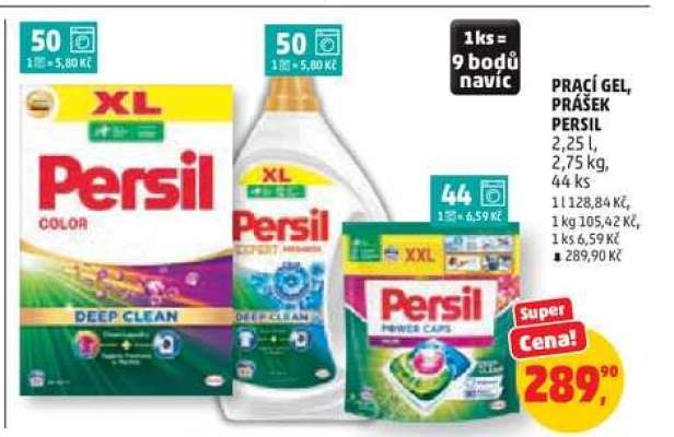 Prací gel, prášek Persil