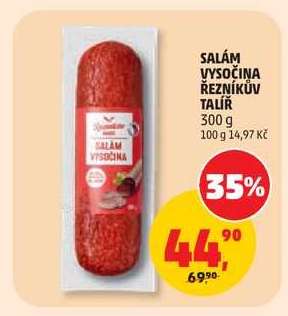 SALÁM VYSOČINA ŘEZNÍKŮV TALÍŘ