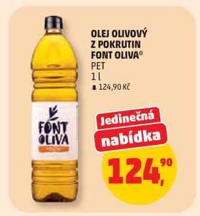 OLEJ OLIVOVÝ Z POKRUTIN FONT OLIVA