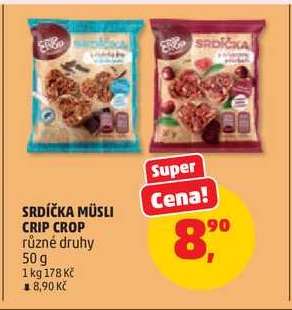 SRDÍČKA MÜSLI CRIP CROP