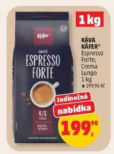 KÁVA KÄFER Espresso Forte, Crema Lungo