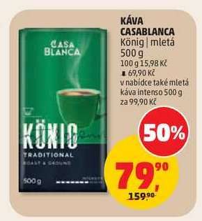 Káva Casablanca König mletá 500 g