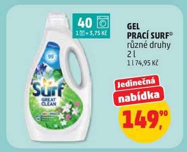 GEL PRACÍ SURF