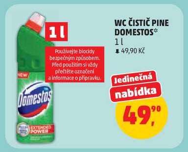 WC ČISTIČ PINE DOMESTOS*