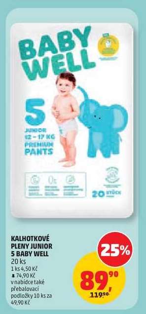 KALHOTKOVÉ PLENY JUNIOR 5 BABY WELL