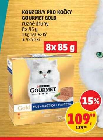 KONZERVY PRO KOČKY GOURMET GOLD*