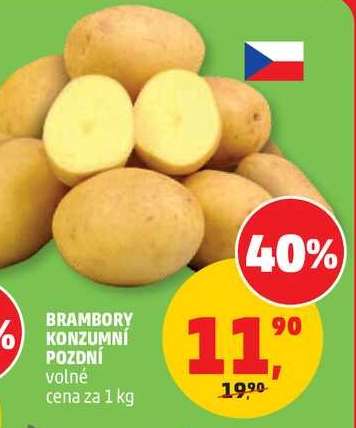 Brambory konzumní pozdní