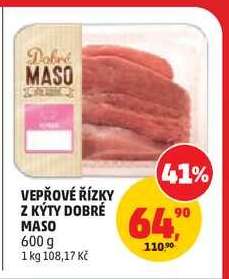 VEPŘOVÉ ŘÍZKY Z KÝTY DOBRÉ MASO