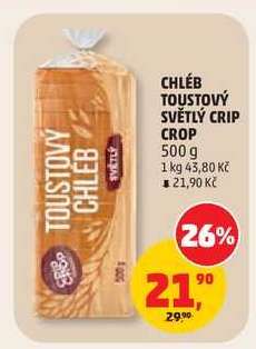 Chléb toustový světlý Crip Crop