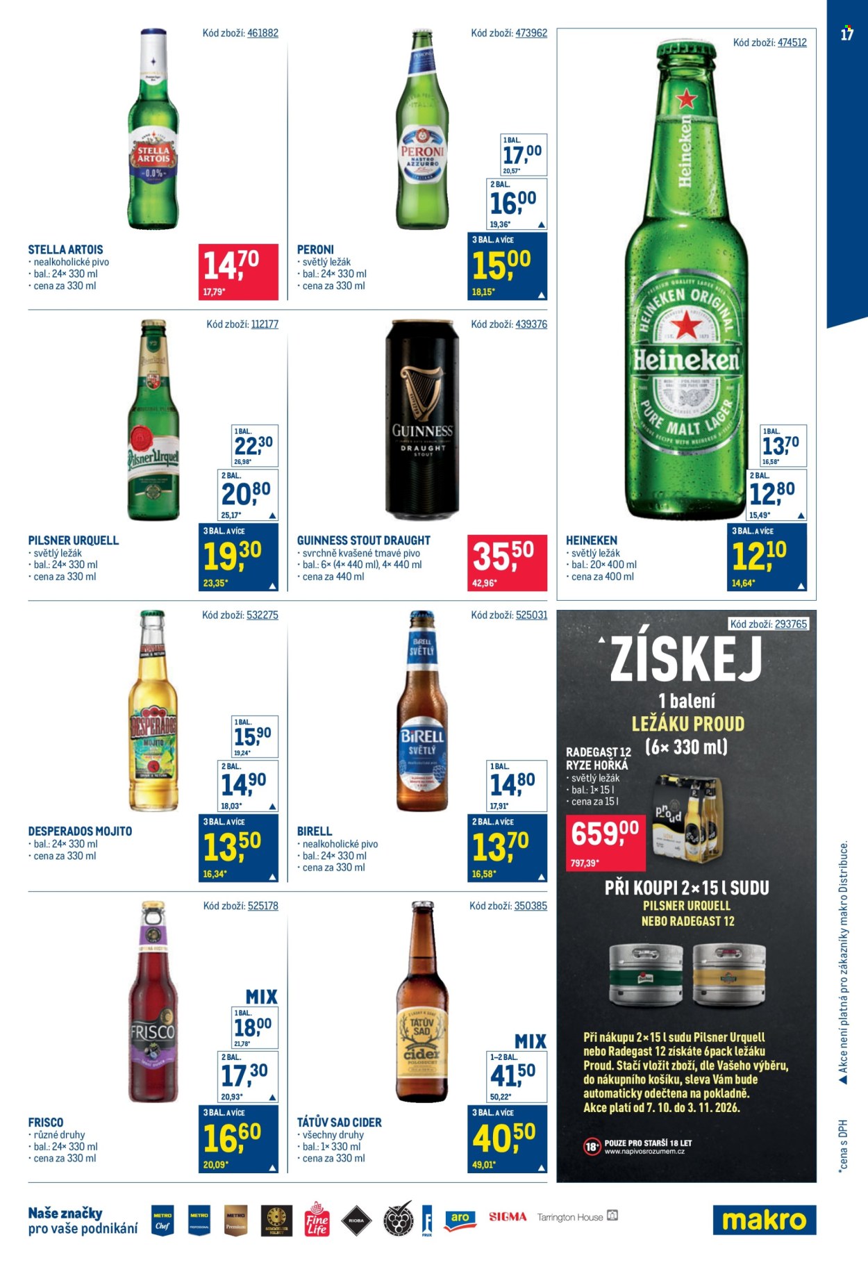 Leták MAKRO - 7.10.2026 - 3.11.2026. Strana 17