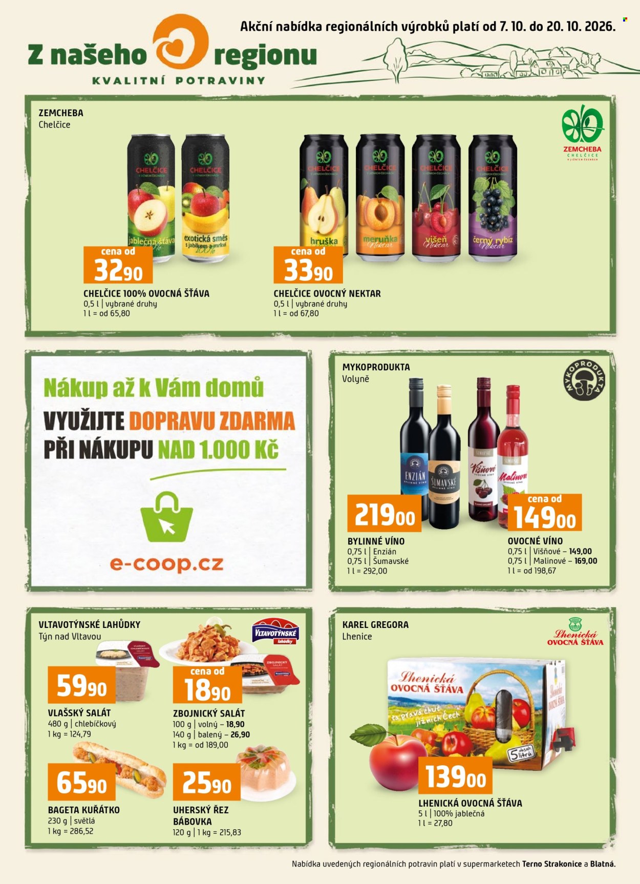 Leták coop TERNO - 7.10.2026 - 20.10.2026. Strana 1