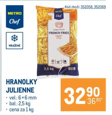 Hranolky Julienne