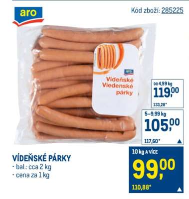 Vídeňské párky* •