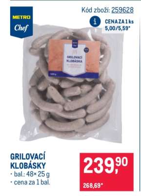 Grilovací klobásky