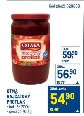 Otma Rajčatový protlak
