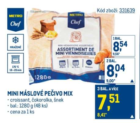 Mini máslové pečivo mix