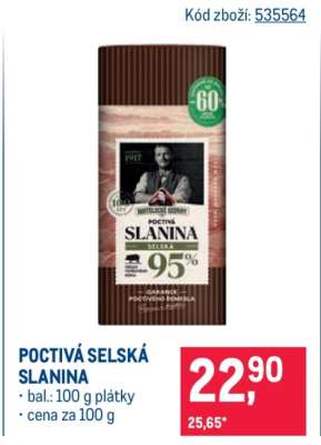 Poctivá selská slanina