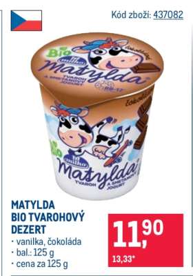Matylda Bio tvarohový dezert