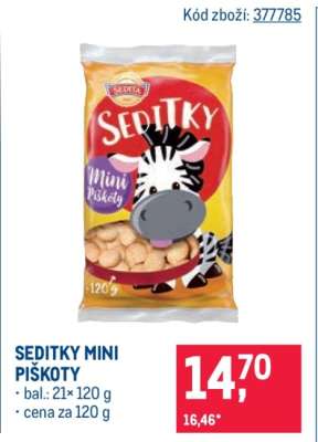 Seditky mini piškoty