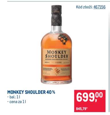 MONKEY SHOULDER 40 %