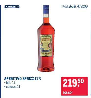 APERITIVO SPRIZZ 11 %