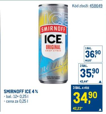 Smirnoff Ice 4 %