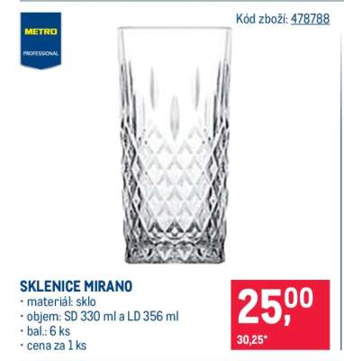 SKLENICE MIRANO