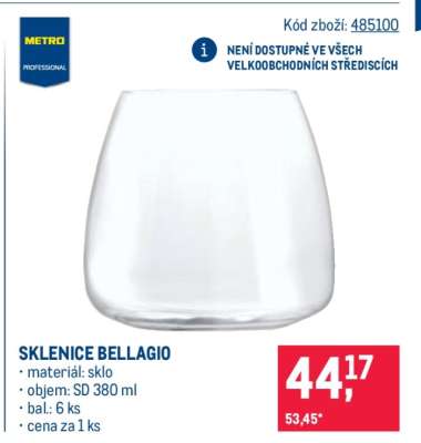 SKLENICE BELLAGIO
