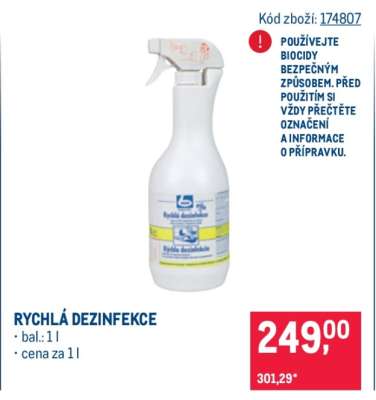 Rychlá dezinfekce