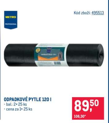 ODPADKOVÉ PYTLE 120 l