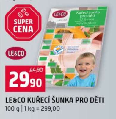 Le&Co kuřecí šunka pro děti