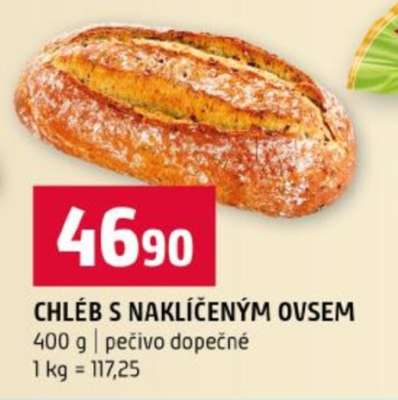 CHLÉB S NAKLÍČENÝM OVSEM