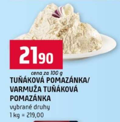 TUŇÁKOVÁ POMAZÁNKA/VARMUŽA TUŇÁKOVÁ POMAZÁNKA
