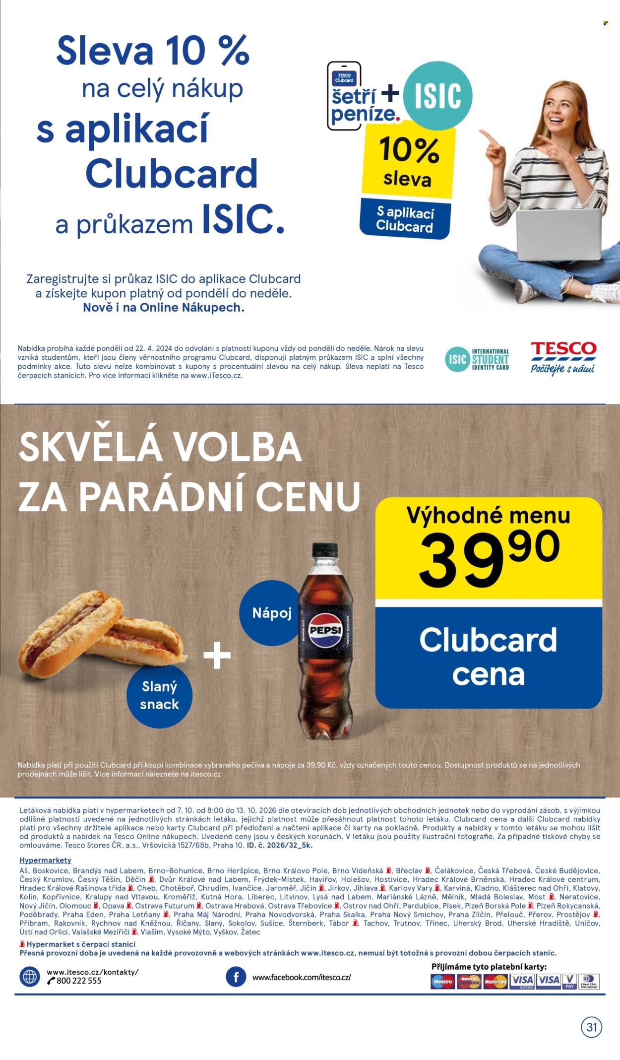 Leták TESCO - 7.10.2026 - 13.10.2026. Strana 31