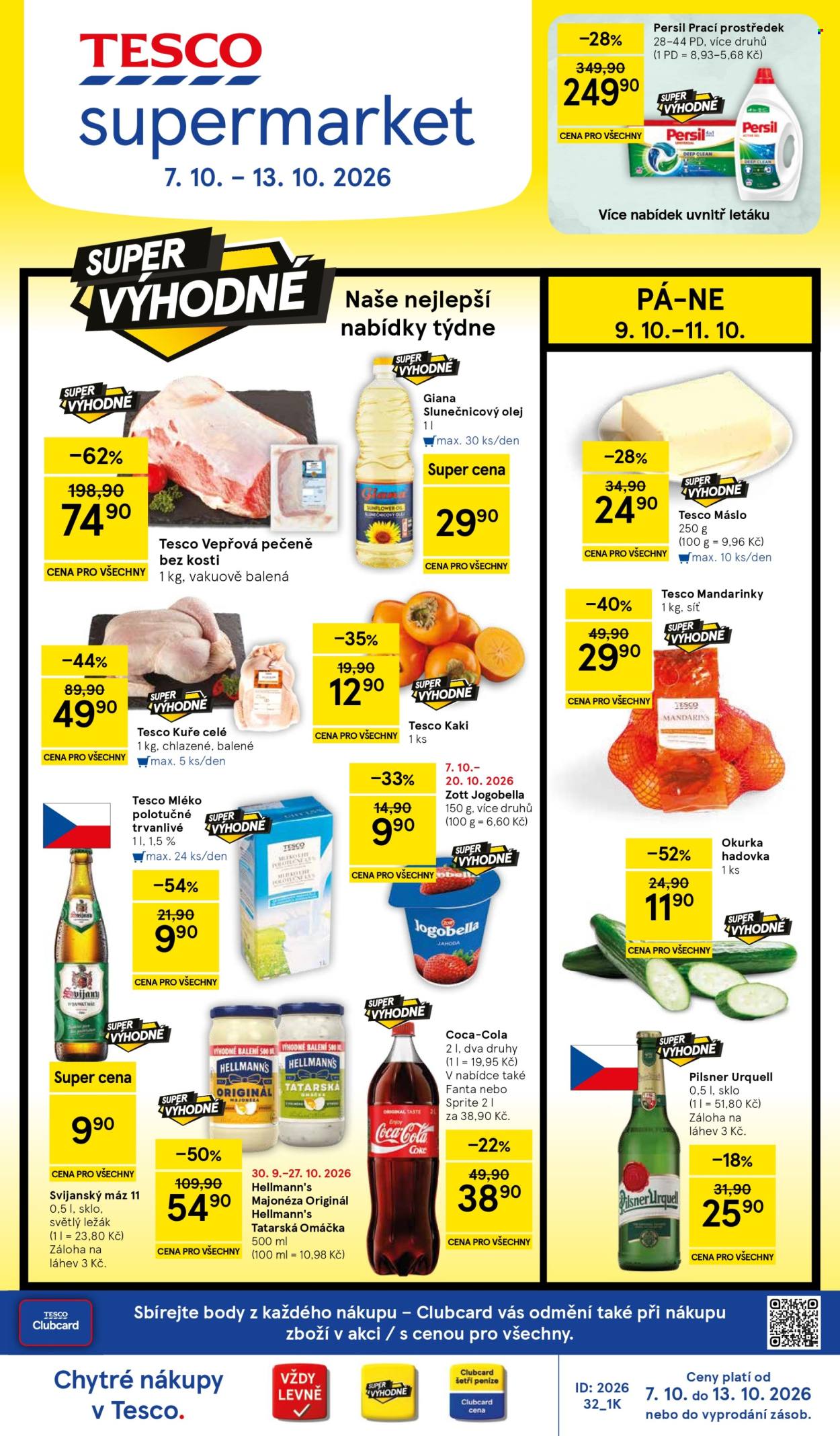 Leták TESCO supermarket - 7.10.2026 - 13.10.2026. Strana 1