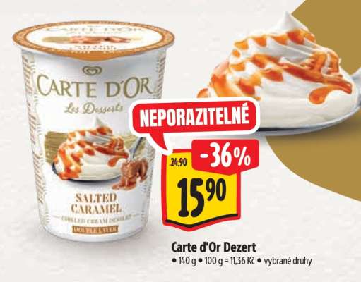 CARTE D’OR DEZERT