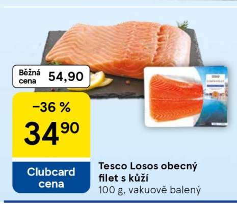 Tesco Losos obecný filet s kůží