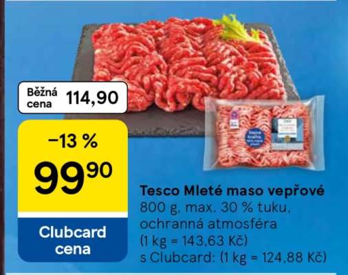 Tesco Mleté maso vepřové