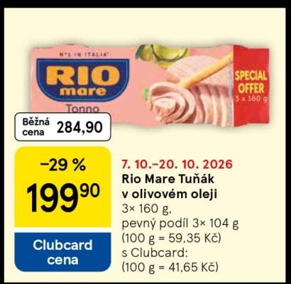 Rio Mare Tuňák v olivovém oleji