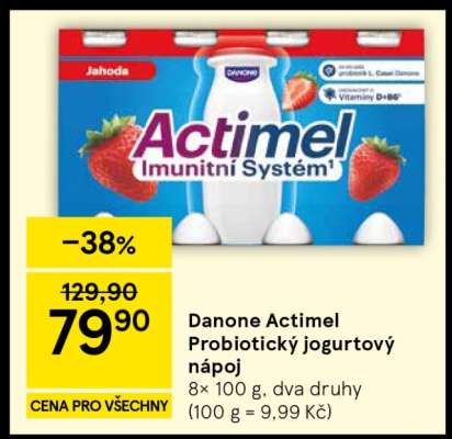 Danone Actimel Probiotický jogurtový nápoj