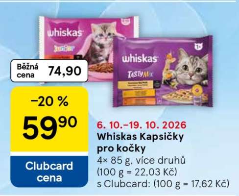 Whiskas kapsičky pro kočky